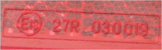 E27R sur triangle de sécurité